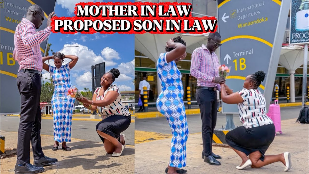 MOTHER IN LAW PROPOSED TO HER SON IN LAW AT THE AIRPORT 💔😭IS THIS MOTHER FROM HELL OR A SAINT😂