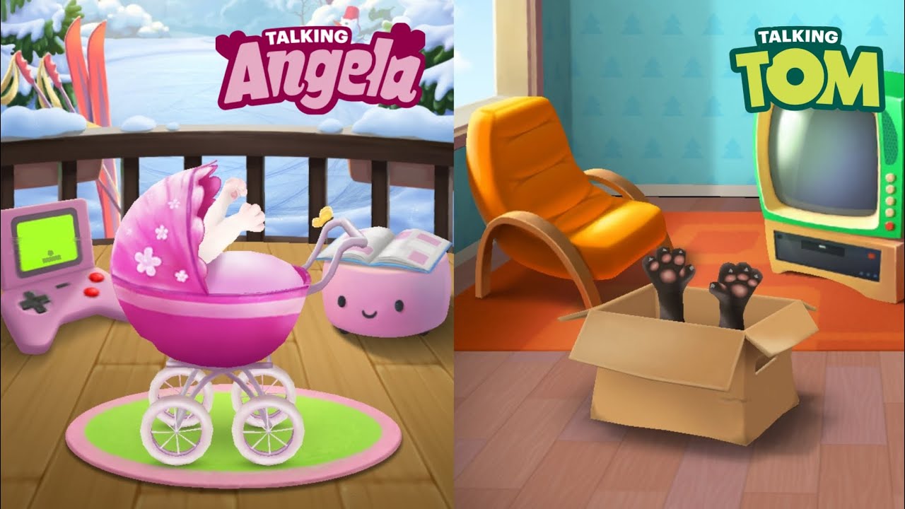Who Is Best - Angela Or Tom 😍| Talking Angela Vs Talking Tom Gameplay 😝|