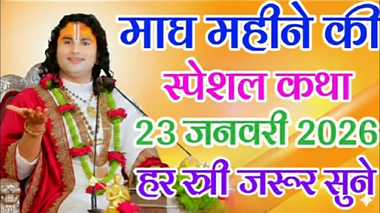 🙏आज की कथा 💖 23 जनवरी 2026💖 श्री अनिरुद्ध आचार्य जी महाराज 🌹 स्पेशल कथा #aniruddhacharya
