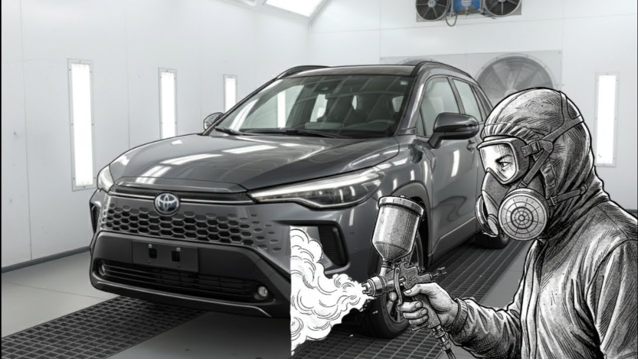 Repintura Toyota Corolla Cross Cinza Granito 