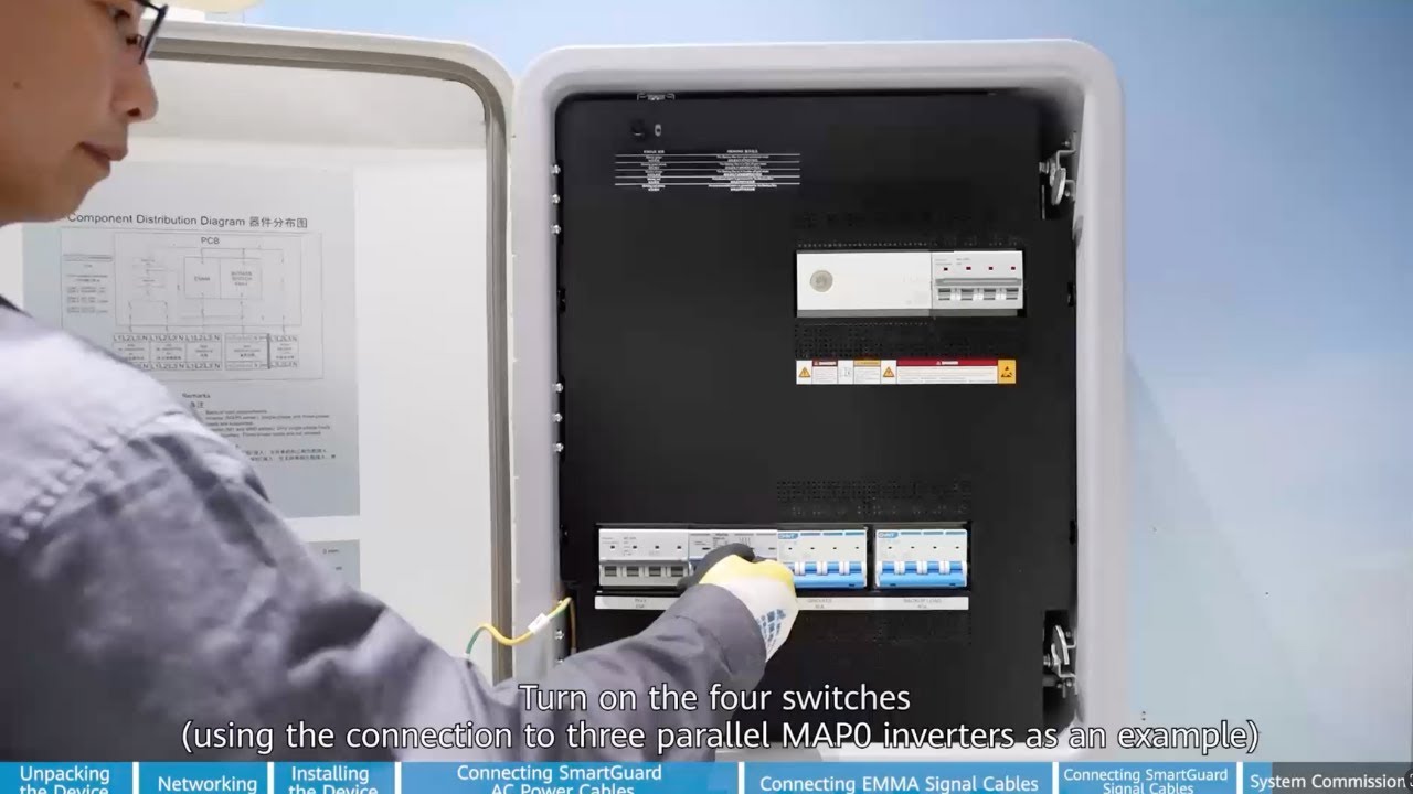 Как установить плату резервного питания HUAWEI SmartGuard 3-Phase On/Off Grid