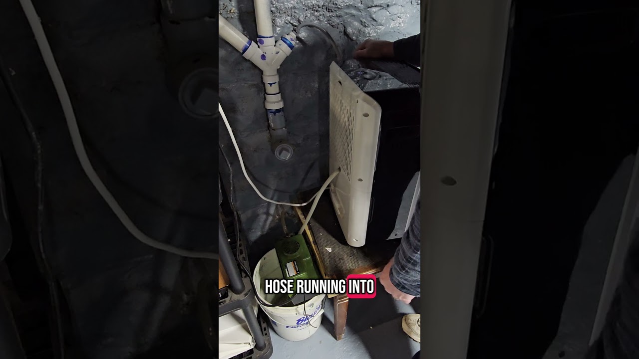 How to plumb a Dehumidifier into your drain  #diy #hacks #howto #plumbing #dehumidifier