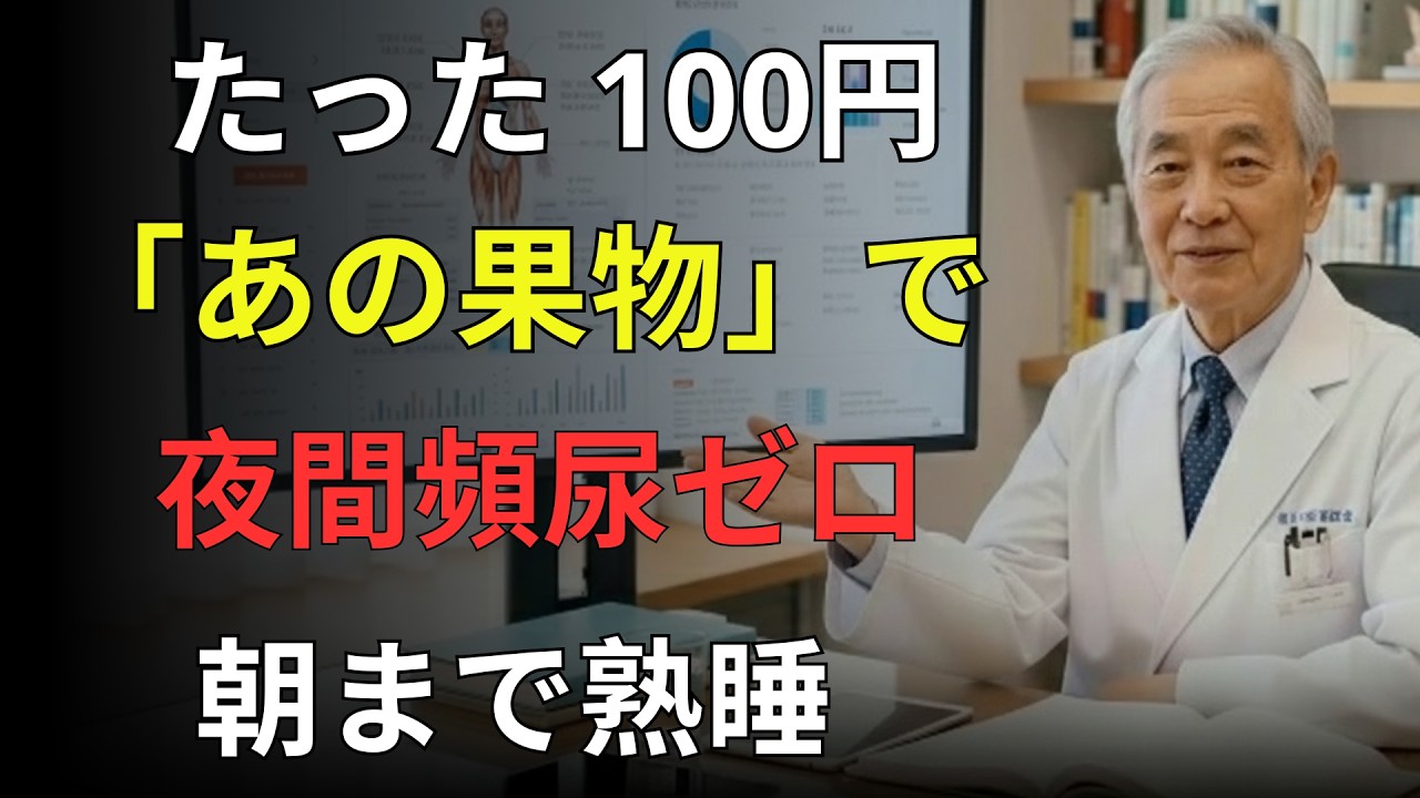 🚨【要注意】夜中にトイレで起きる人へ｜医師が教える「バナナ習慣」で夜間頻尿が激減する理由｜60代・70代必見｜医者メモ