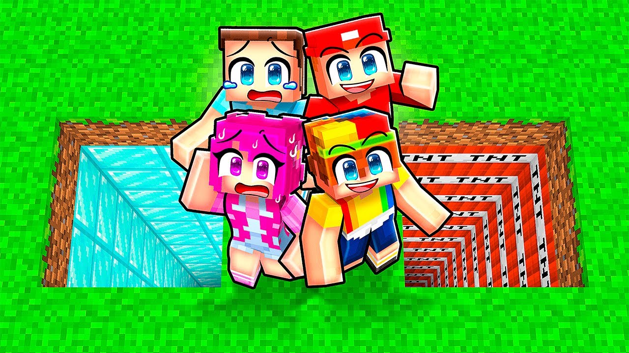 Johnny vs Daisy Choose the Right Hole in Minecraft!