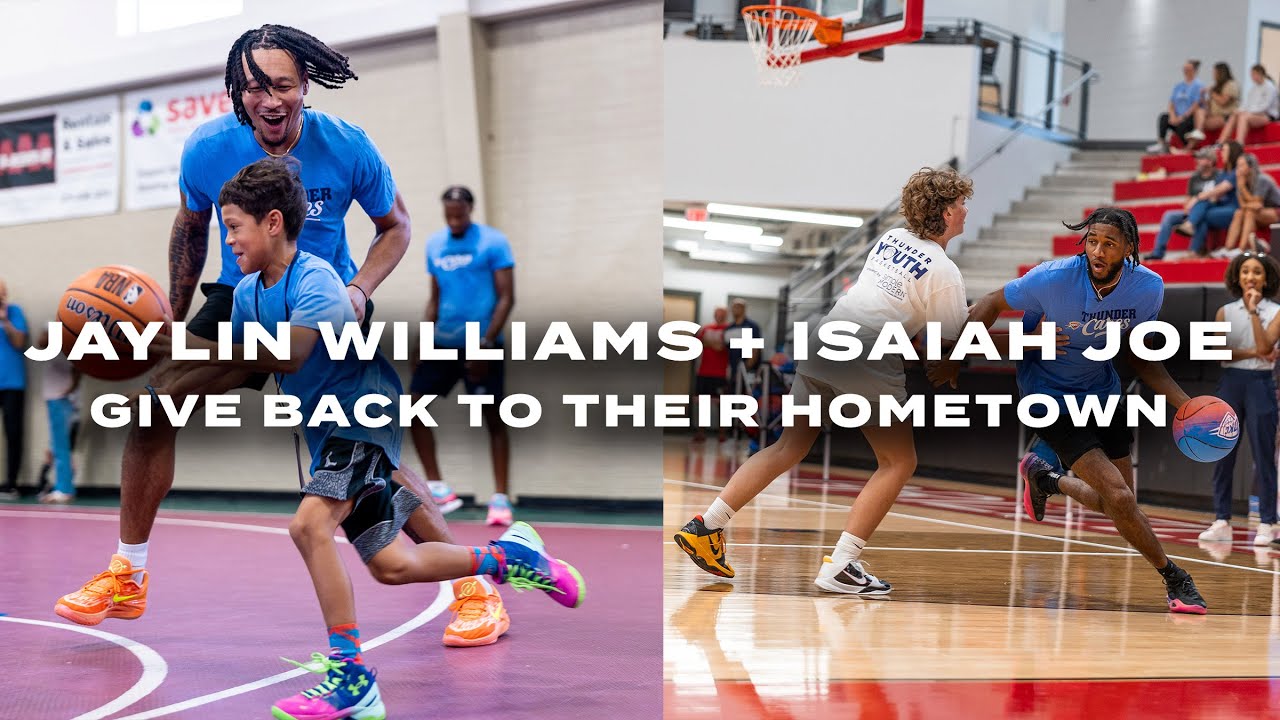 Jaylin Williams + Isaiah Joe Give Back to Fort Smith Community | OKC Thunder
