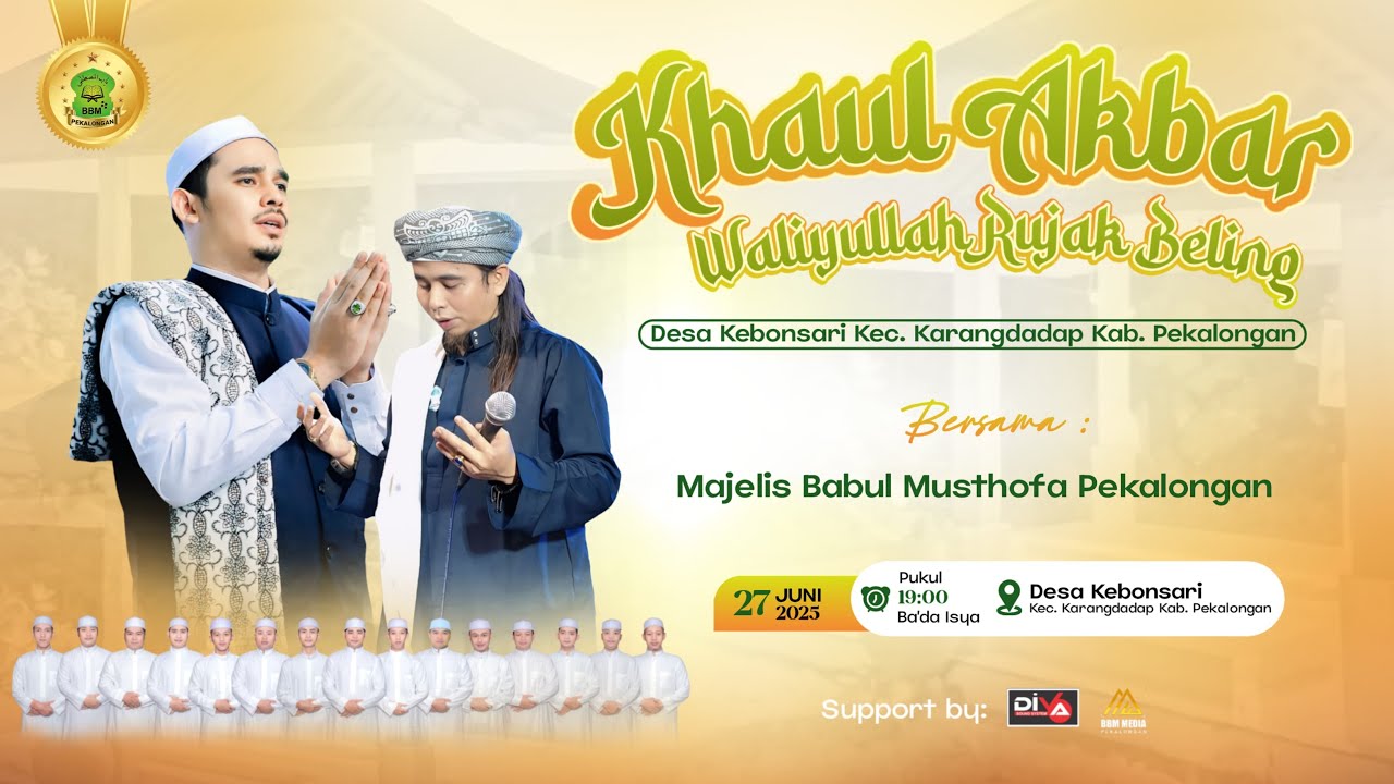 🔴KEBONSARI BERSHOLAWAT ( KHAUL AKBAR WALIYULLAH RUJAK BELING  ) || BABUL MUSTHOFA PEKALONGAN