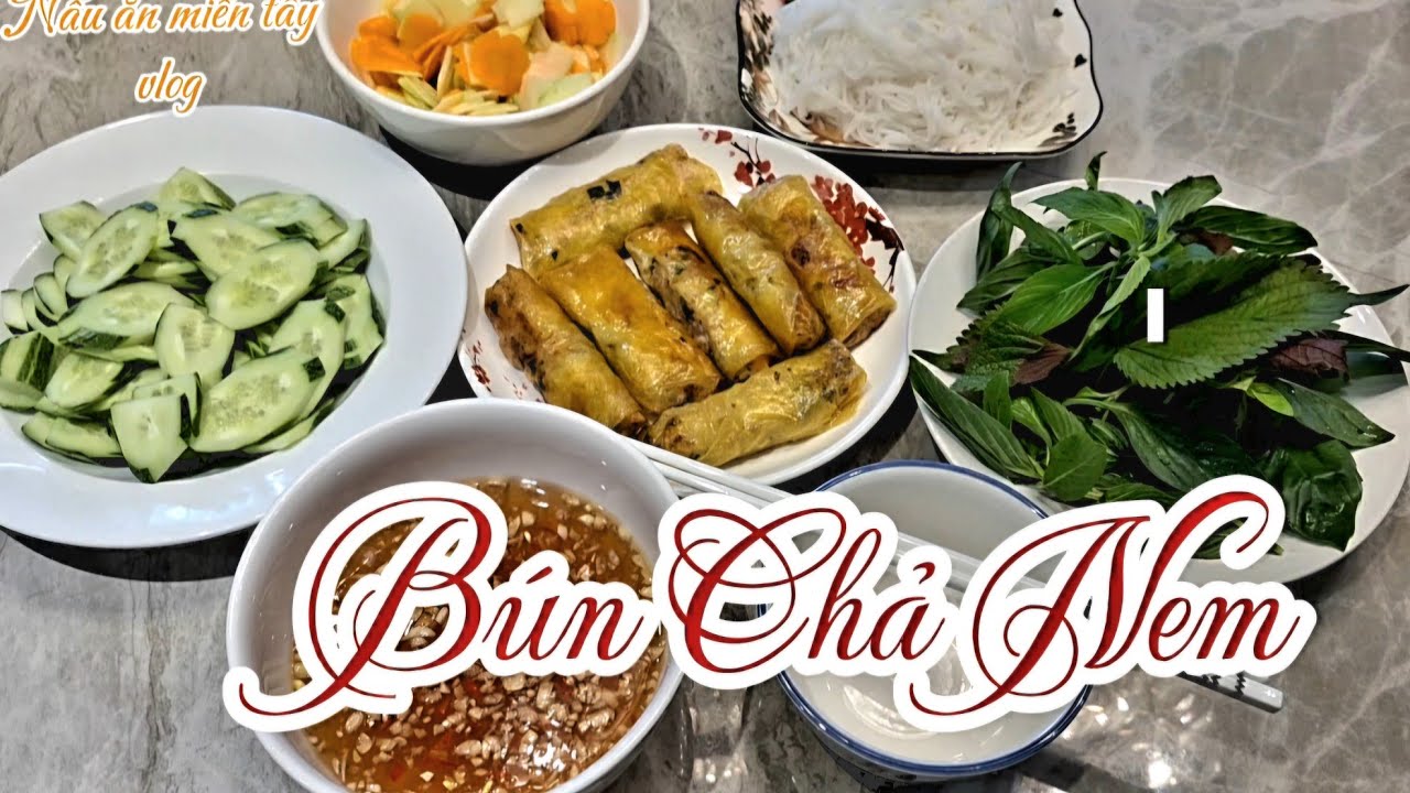 Bún Chả Nem Kiểu Bắc.