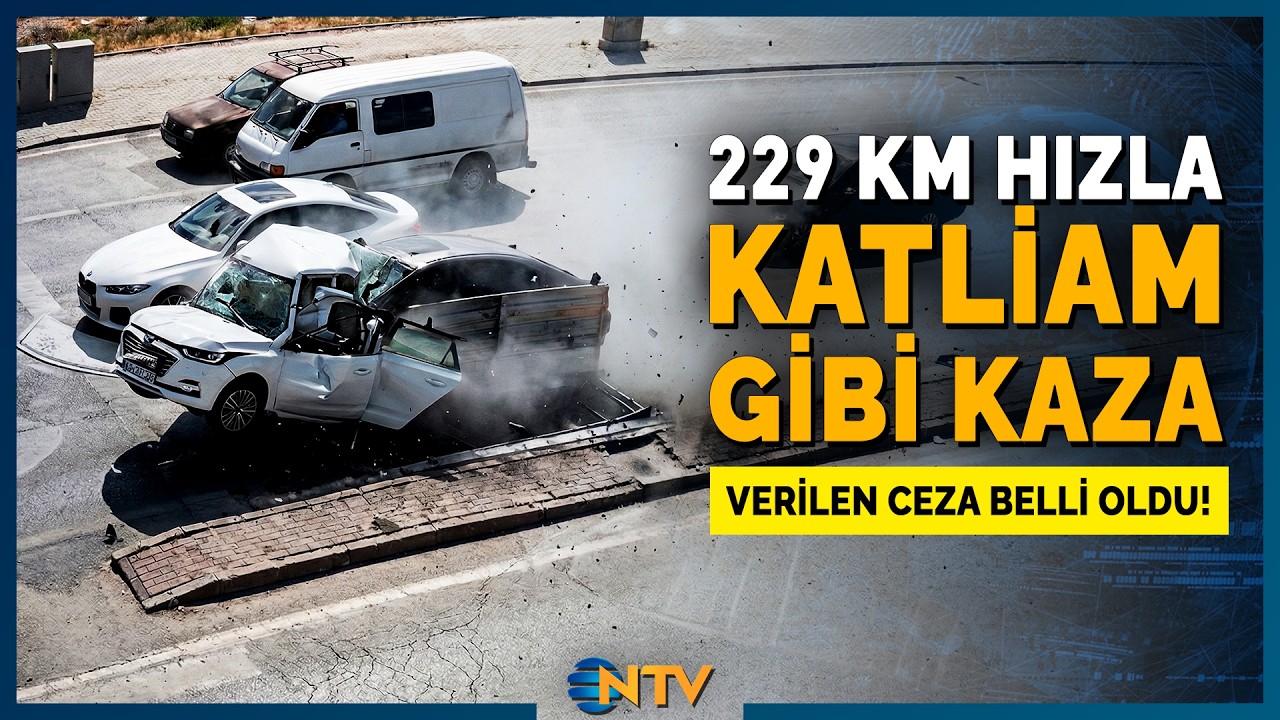 229 km Hızla Kırmızı Işıkta Cinayet Gibi Kaza! 'Bilsem Frene Basardım' | NTV