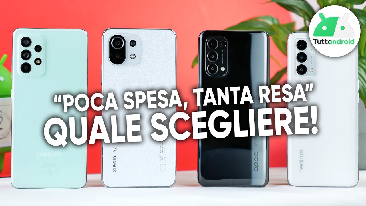 SMARTPHONE a 300 EURO!? Galaxy A52s 5G, 11 Lite 5G NE, Realme GT ME, Find X3 Lite