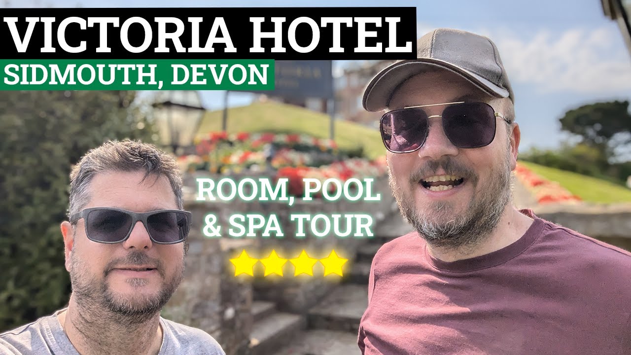 4* VICTORIA HOTEL in SIDMOUTH - Room, pool and spa tour.