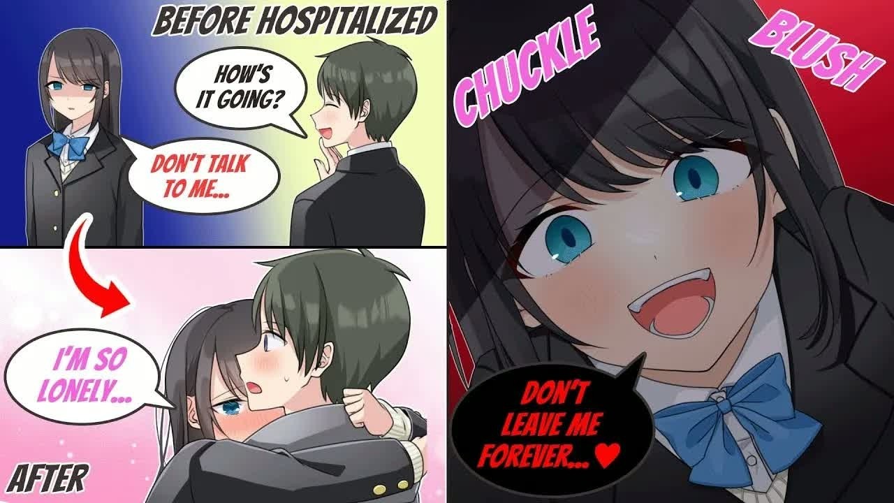 【Manga Dub】I Was Just Discharged… Now My Stepsister Won’t Let Me Out of Her Sight!？