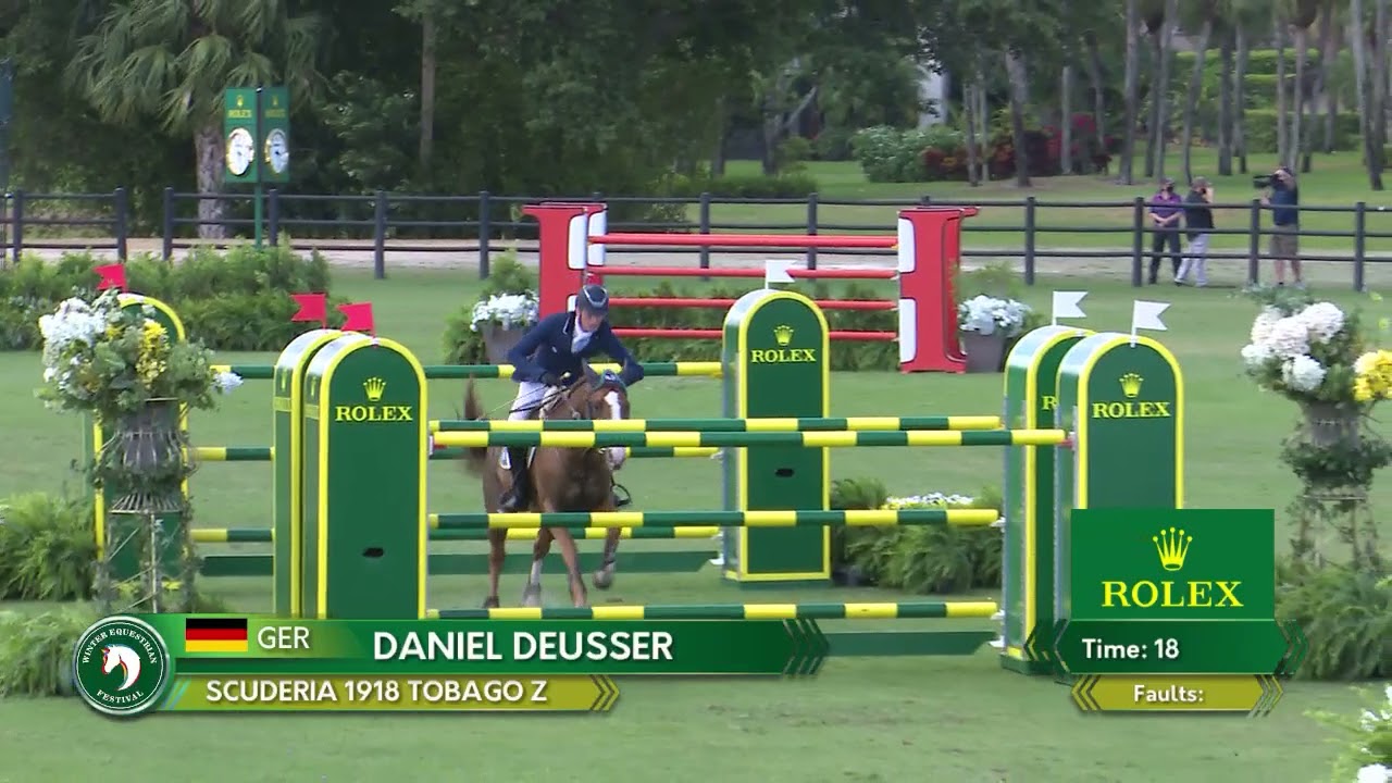 Deusser Is Divine with Scuderia 1918 Tobago Z in $500,000 Rolex Grand Prix CSI5*