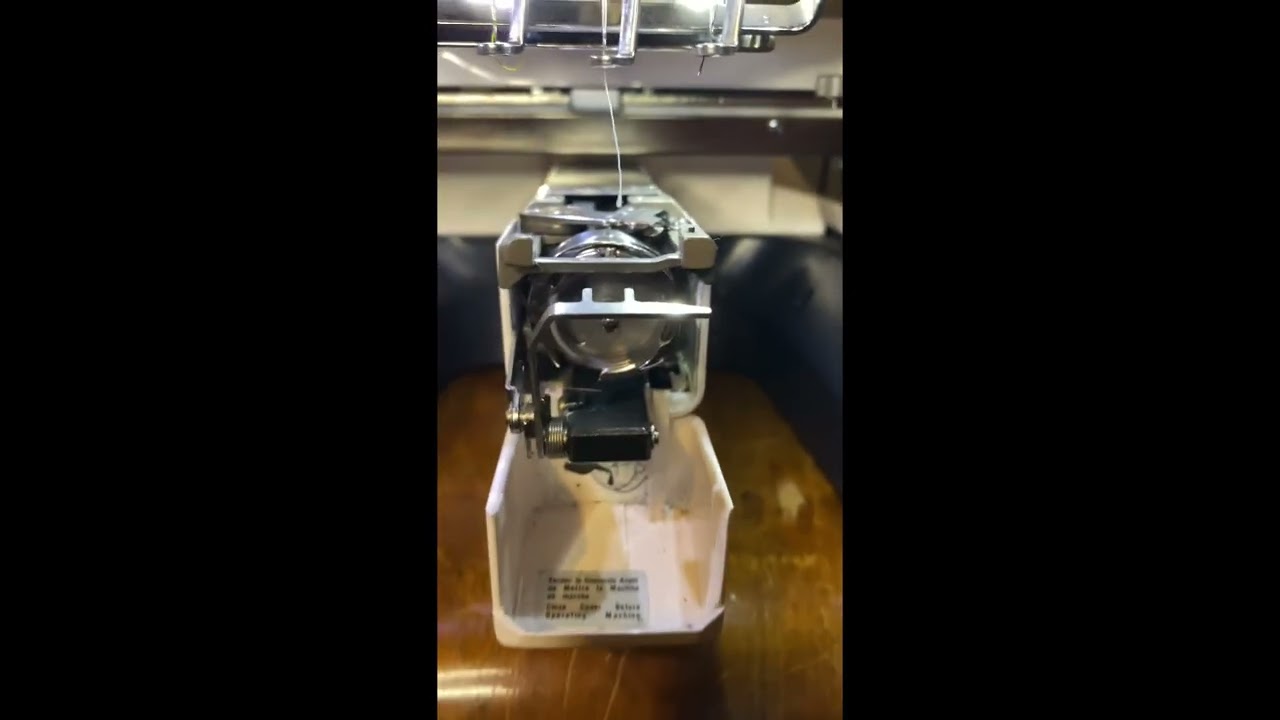 Oiling and cleaning my Janome mb7 and using Mitchell’s abrasive cord to help stop thread breakage.