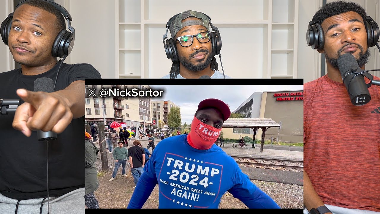 White Liberals GO RACIST At Black Trump Voter At NO KINGS! 🤯