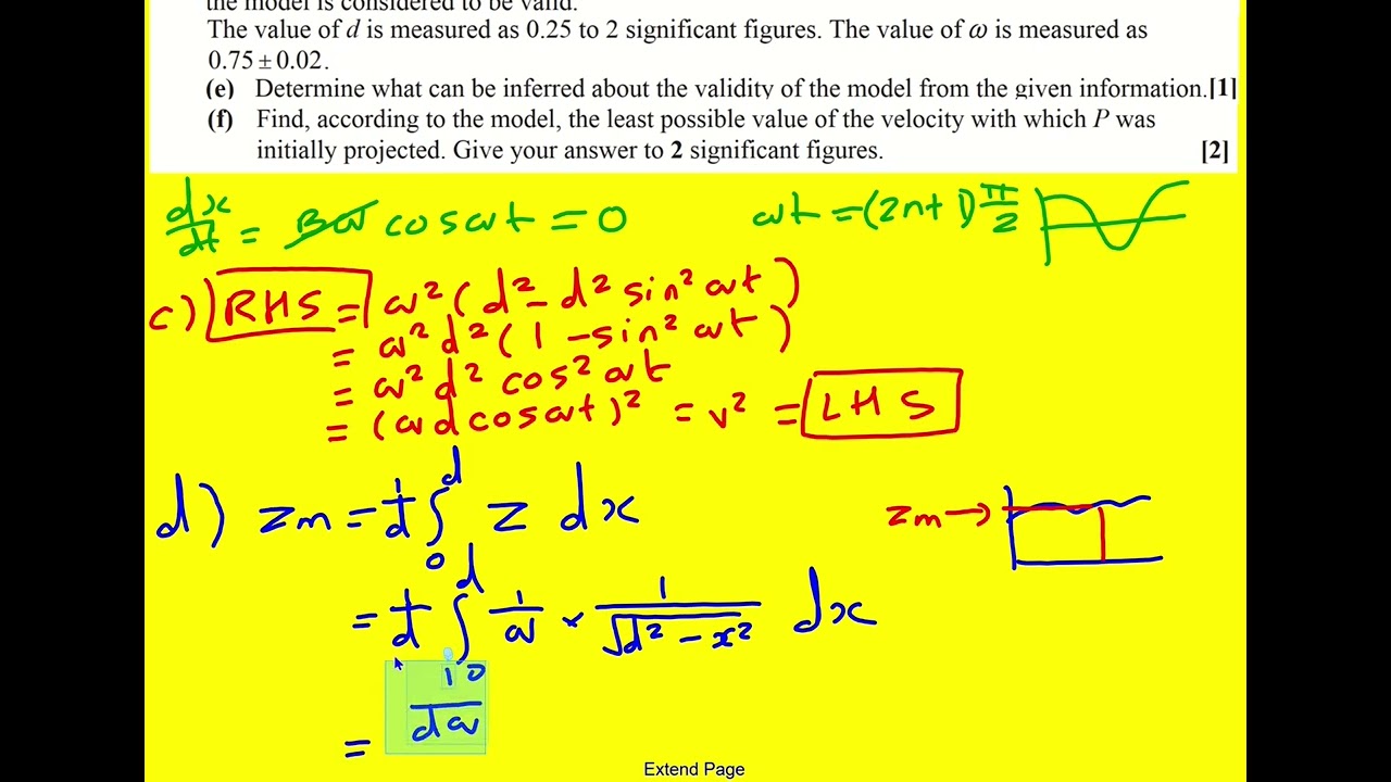 AL FM OCR Jun 2022 pure core paper 2 q6 (Further Maths A Level)