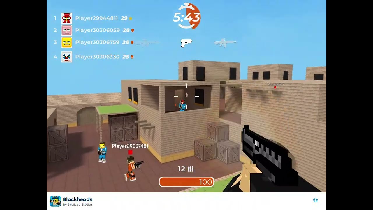 BlockHeards - Play online Poki Gameplay | Funny Moments | Gaming videos | GujjarNooN1218