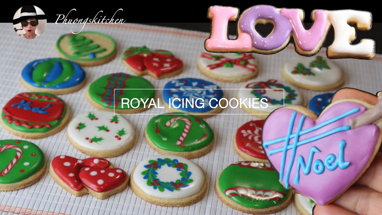 BÁNH QUY VẼ ĐƯỜNG , không sấy . ROYAL ICING COOKIES