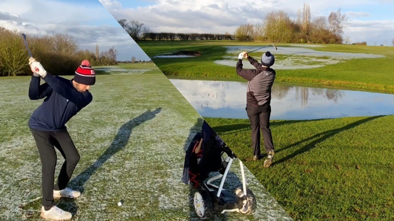 7th Hole at Welton Golf Club in Lincoln (Very Icy Conditions ❄️)