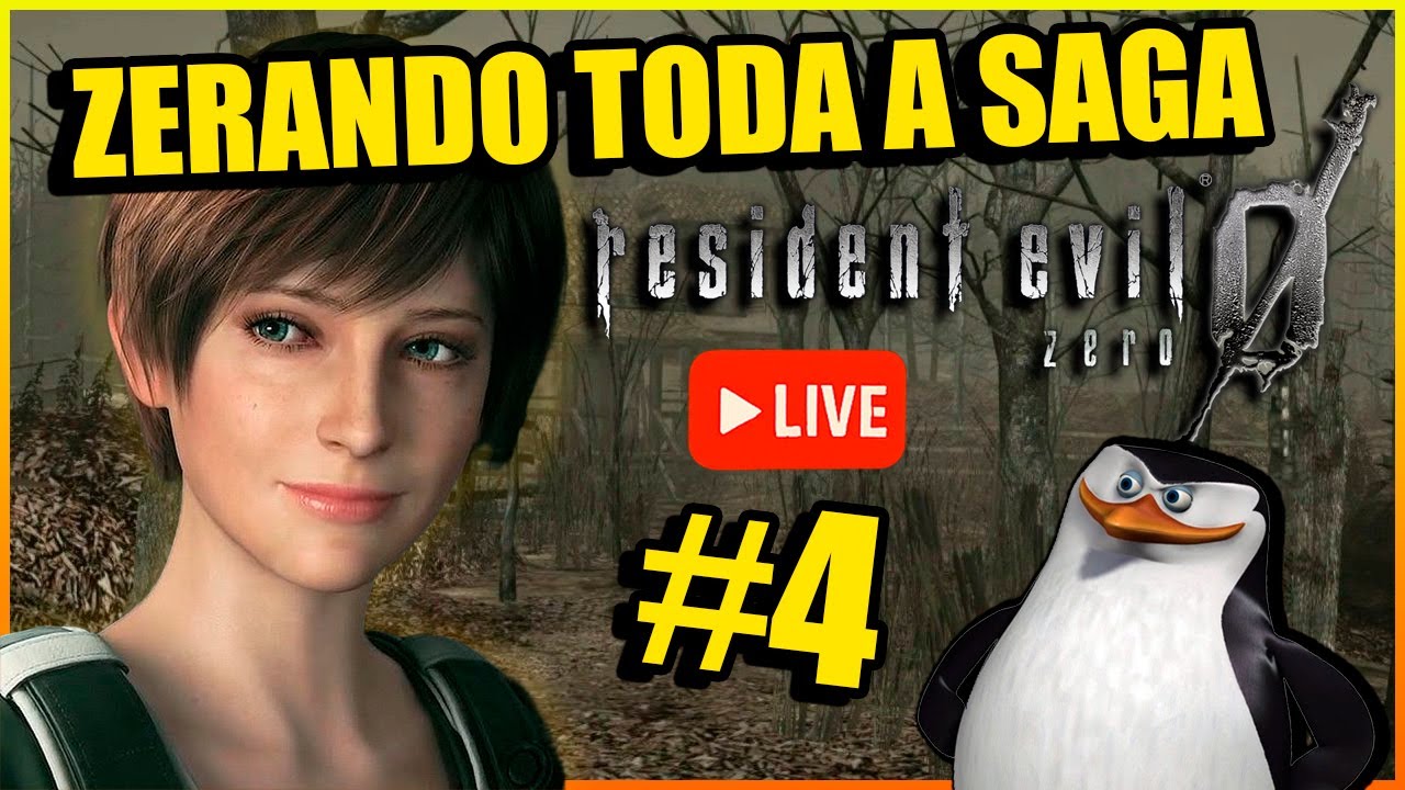 🔴AO VIVO!🔴De Raccoon City ao Fim: Zerando TODOS os Resident Evil 👾 [Parte 4]