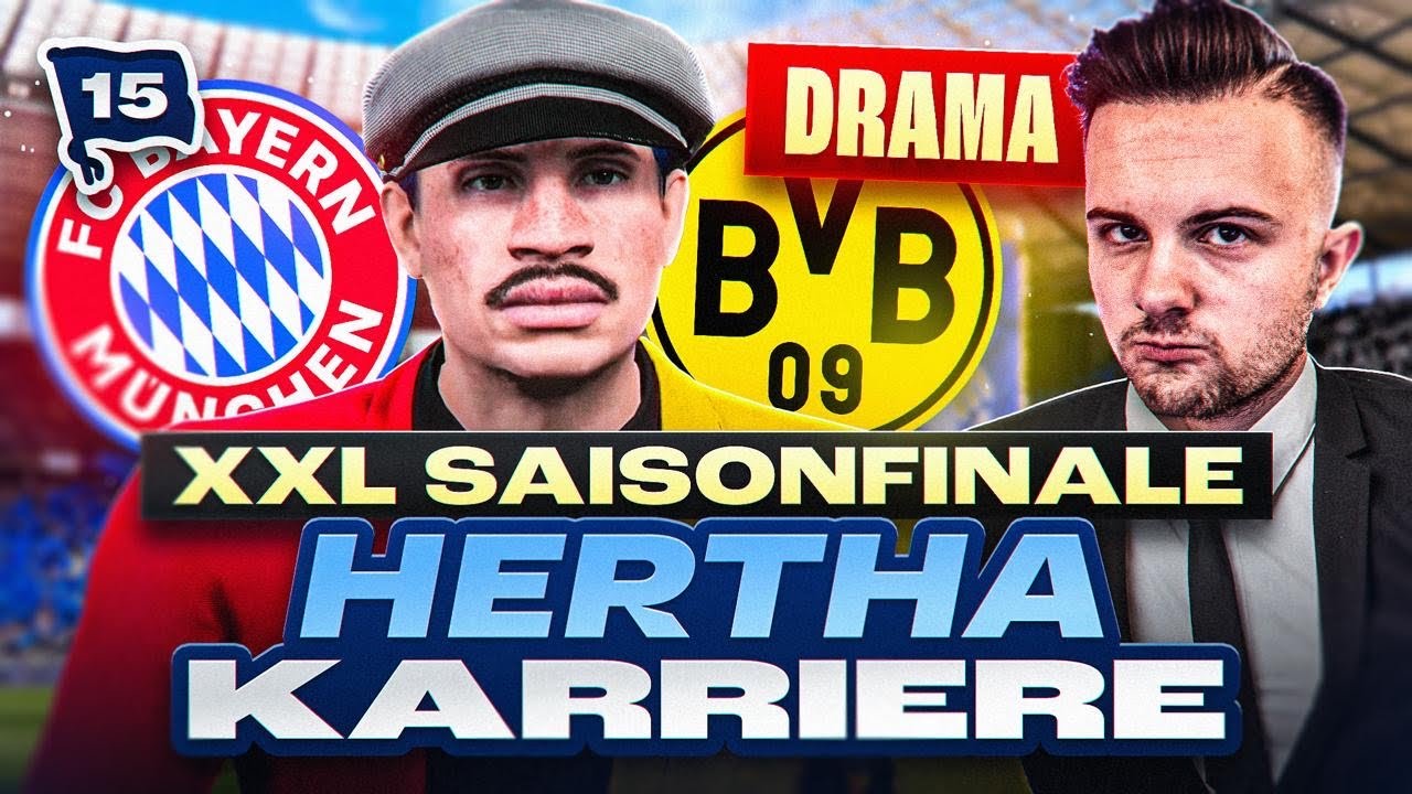 Das XXL DRAMA FINALE in Saison 4 😨 GEHT RAMMEL zu Bayern? 💸 EA FC 25 Hertha Karrieremodus #15