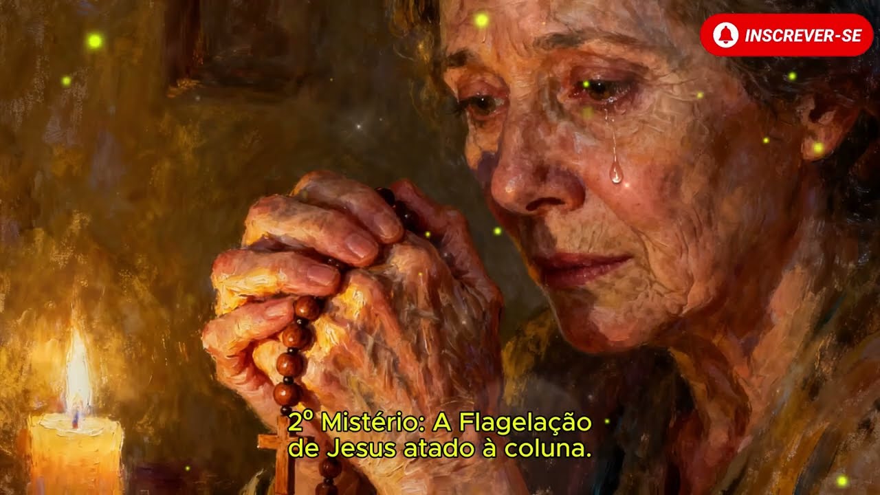 TERÇO DE HOJE - 20/03/2026 - SEXTA-FEIRA: MISTÉRIOS DOLOROSOS - 04 HORAS • SANTO TERÇO