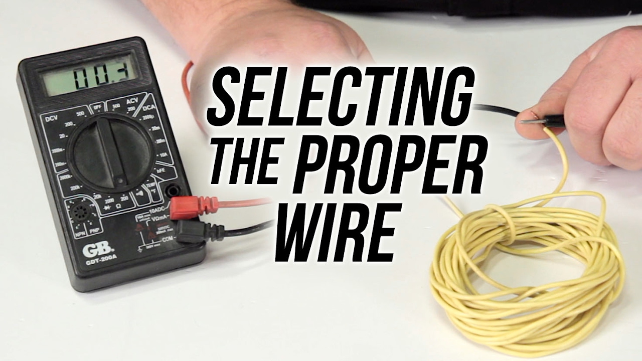 How To Select The Proper Wire - Holley Tech