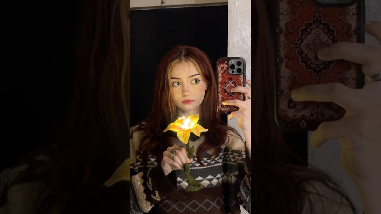 DIY flower lamp from Tangled☀️ #diy
