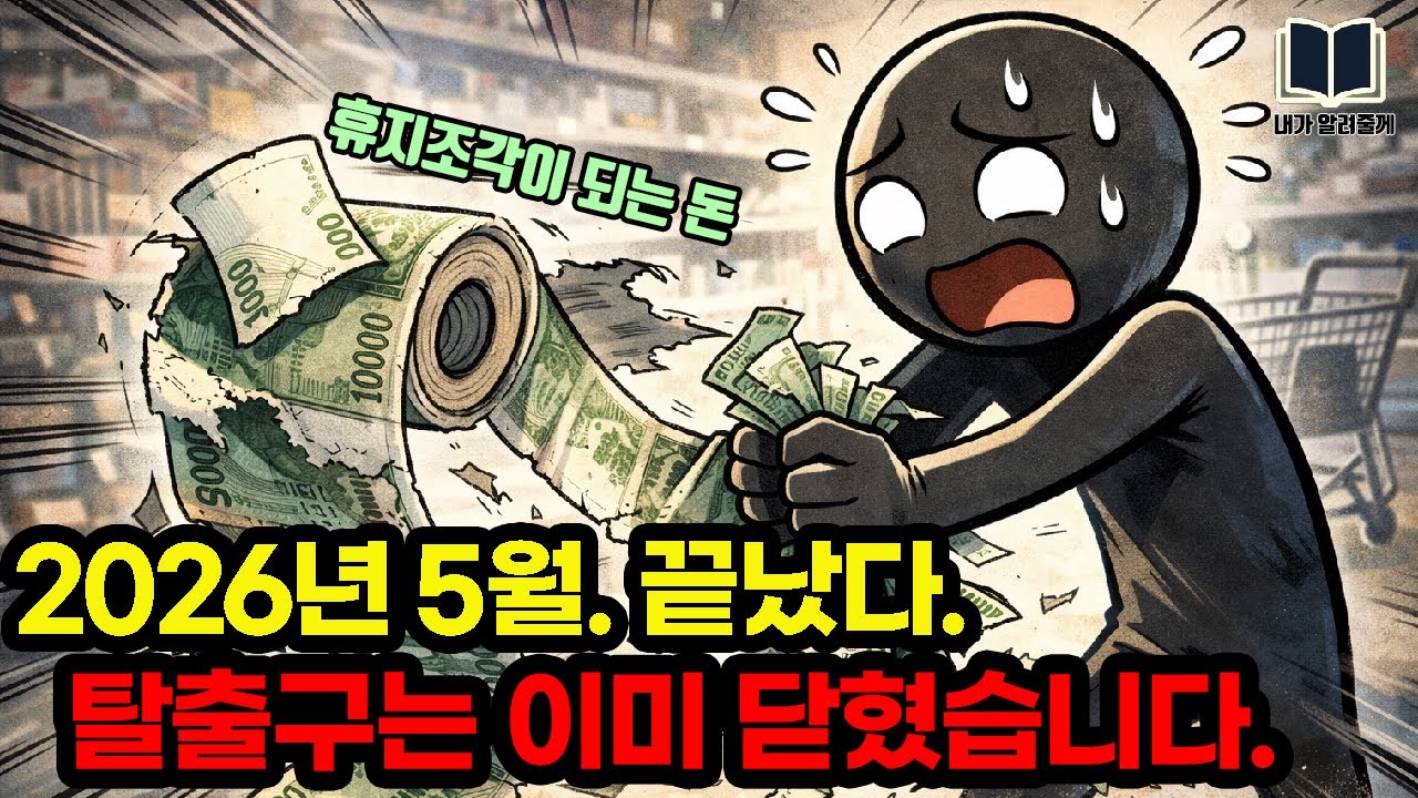 2026년 5월, 한국 경제 사망선고, 지금 탈출 못하면 전 재산 묶입니다.
