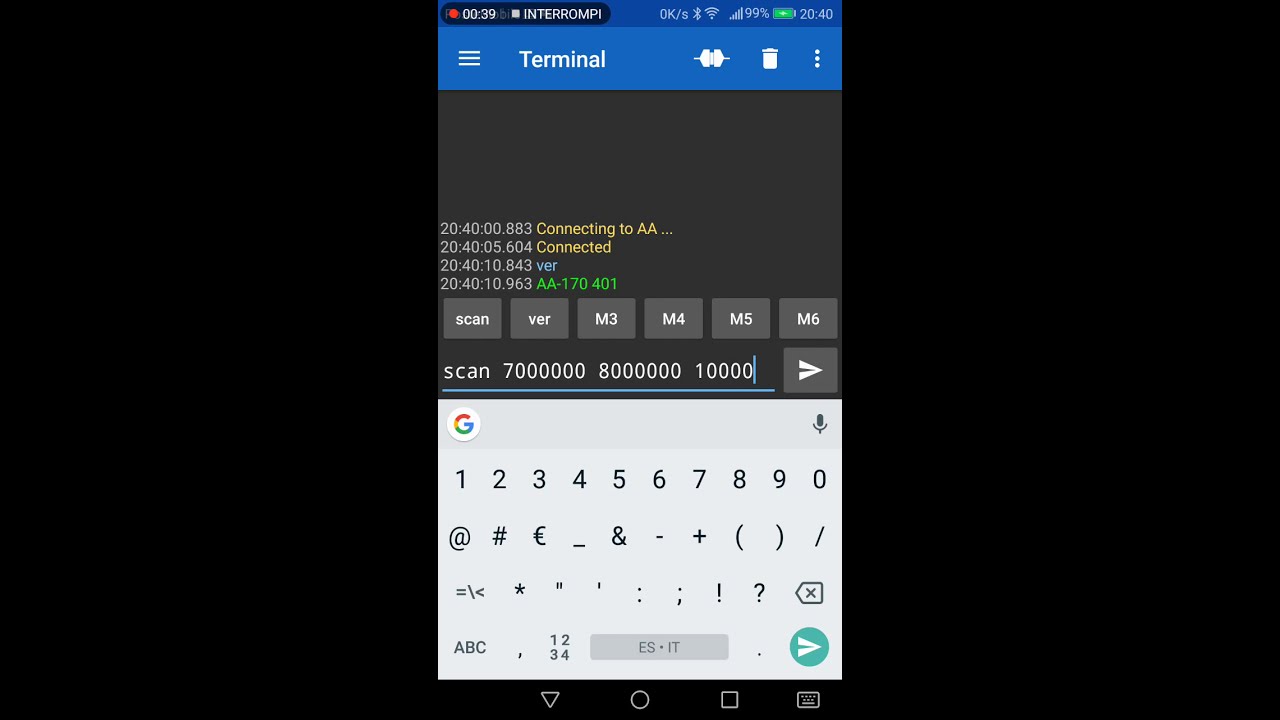ST Antenna Analyzer + WSPR with Android