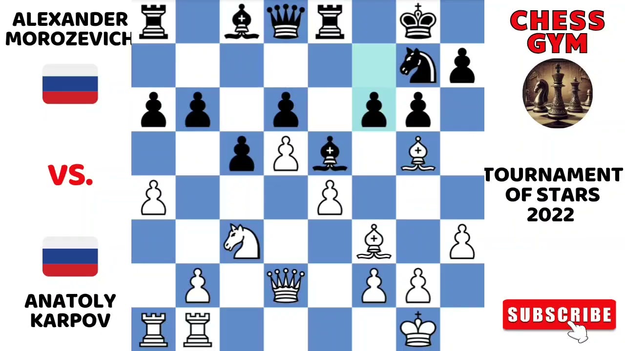 Anatoly Karpov vs Alexander Morozevich. Tournament of Stars 2022.