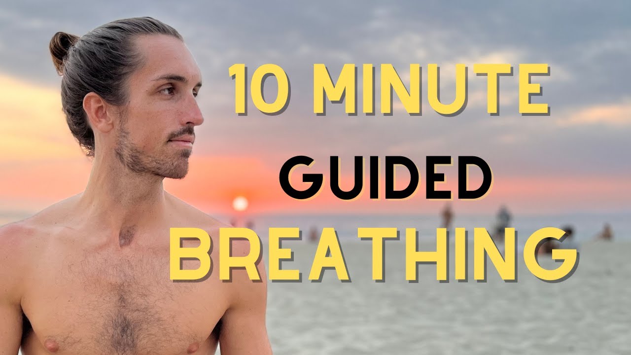 10 Minute Guided Breathing  (3 Rounds | On Screen Timer)