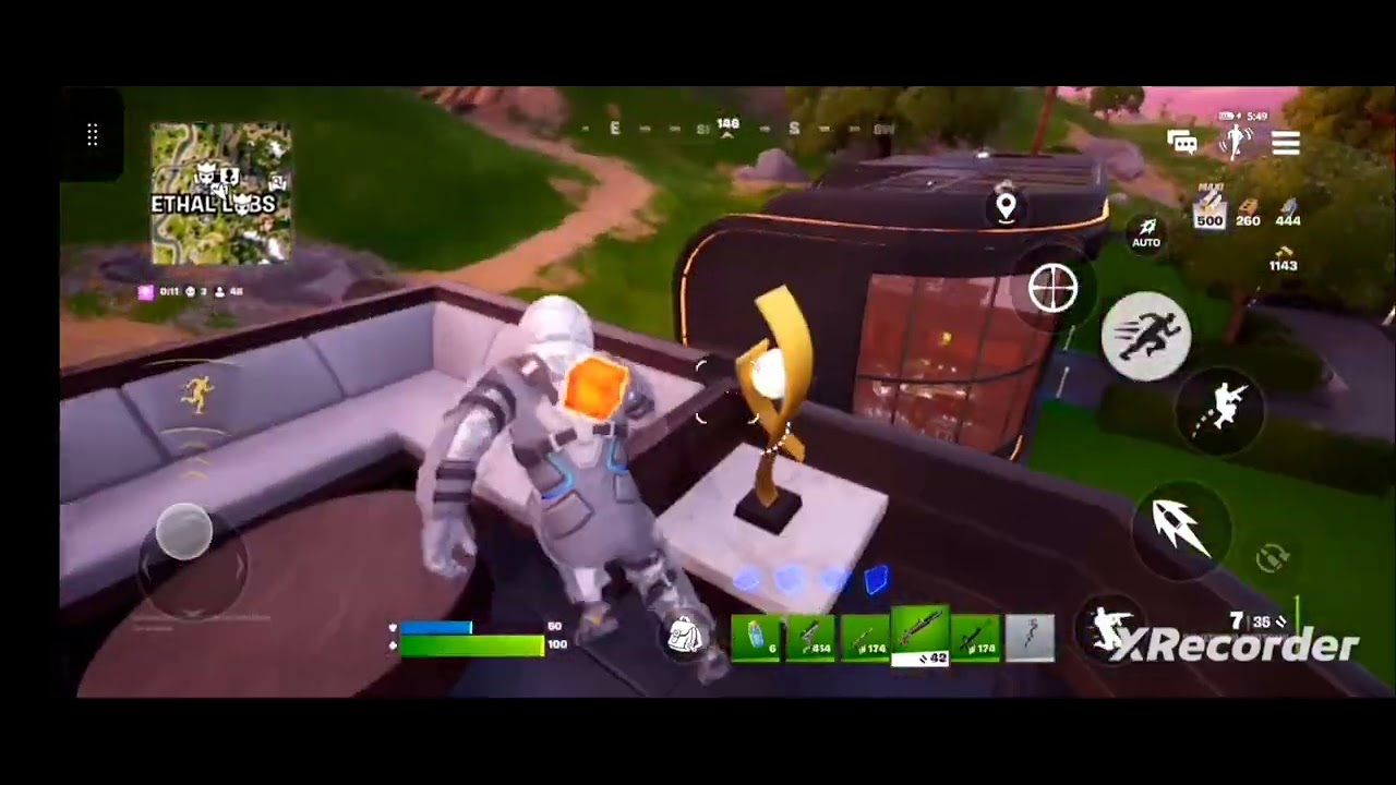 Fortnite chalenge jenom ze zelenima zbraněmi 