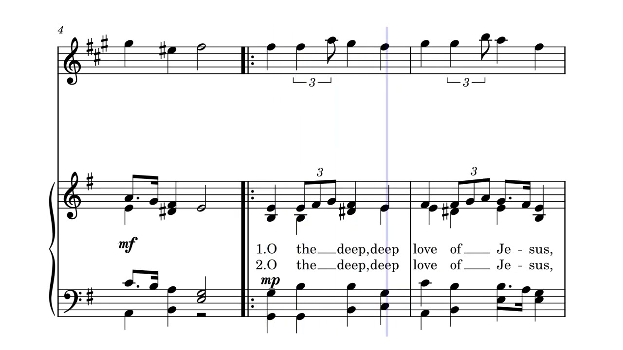 O the Deep, Deep Love of Jesus v.2