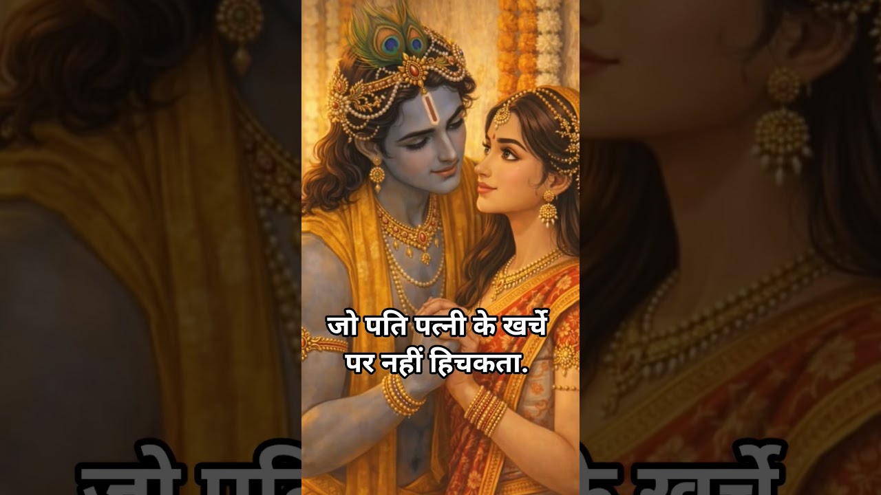 😢💔जो पति पत्नी के खर्चे पर नहीं हिचकता..#sadmotivation #sadstatus #krishna #ytshorts
