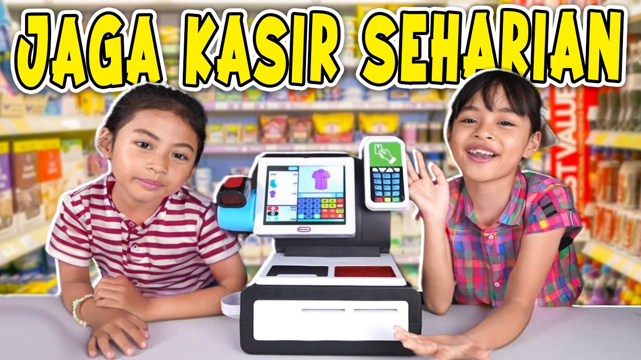 WOW ALUNA DAN AMANDA JADI KASIR SUPERMARKET!!