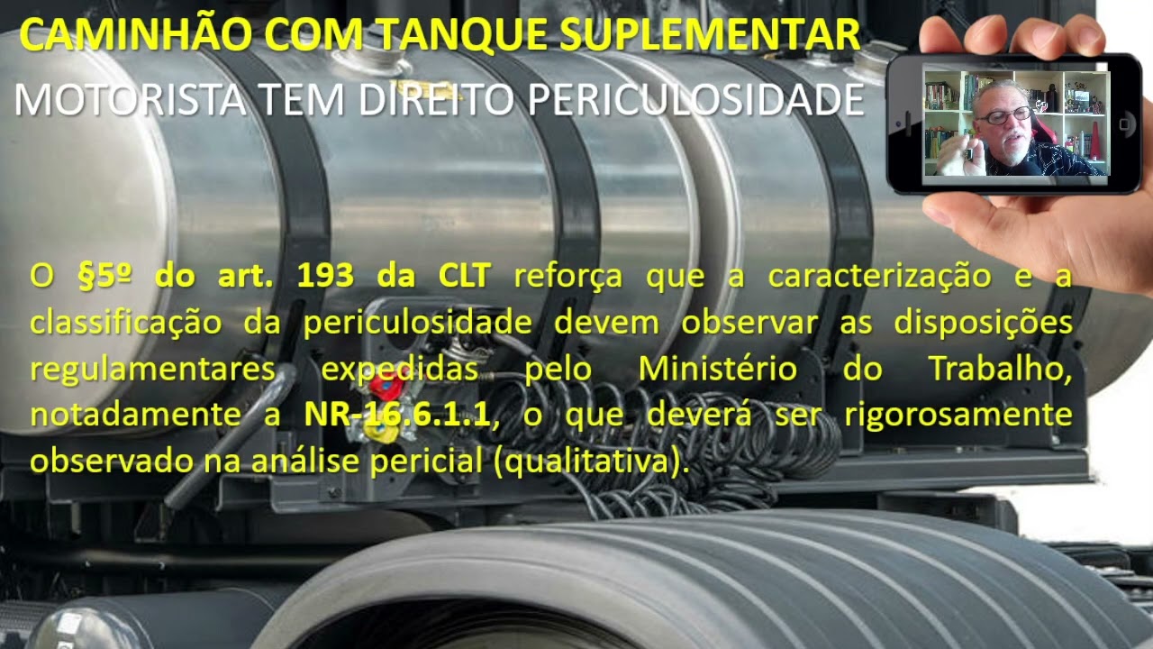 O motorista de Caminhão com tanque suplementar tem direito ao adicional de periculosidade?