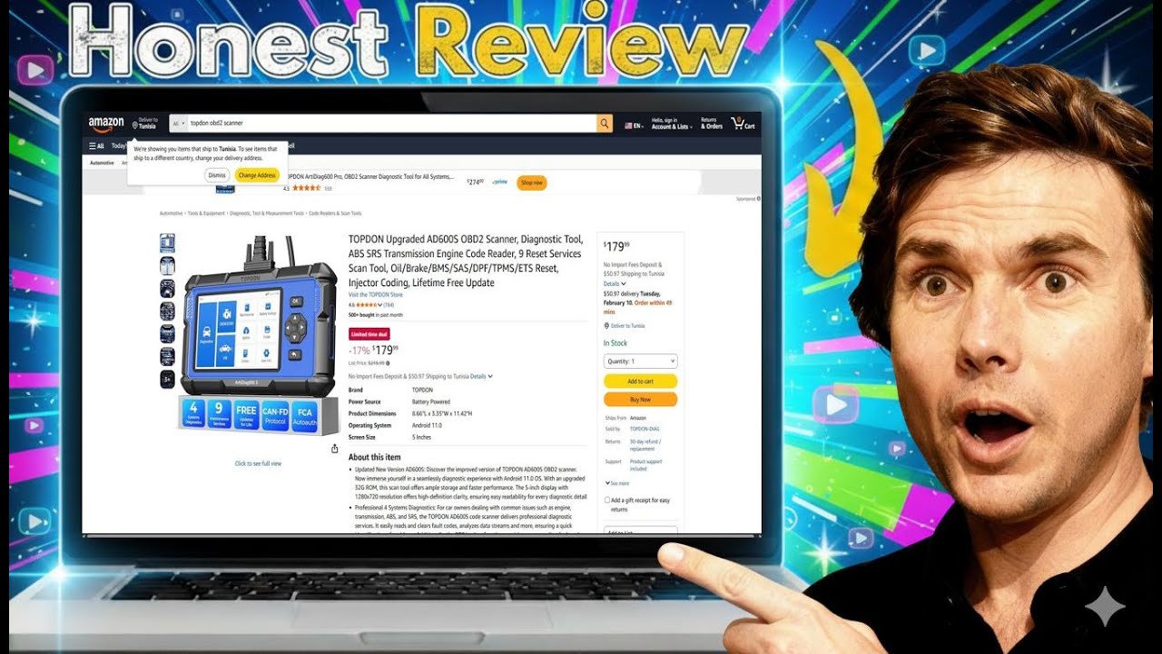 TOPDON AD600S Scan Tool Review: Advanced Functions Overview