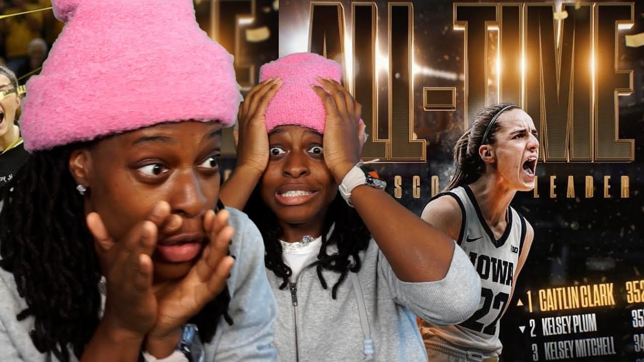 REACTING TO MY TWIN CAITLIN CLARK BREAK THE RECORD! LED BY MOLLY DAVIS!!!