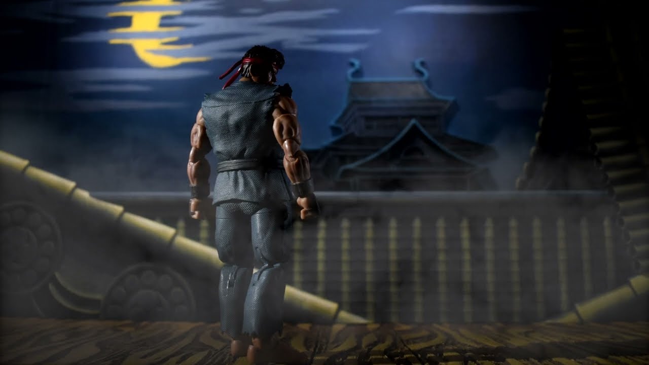 Jada Toys/ SHF - Ryu Street Fighter 2 Stage Diorama (Duarte Studios)