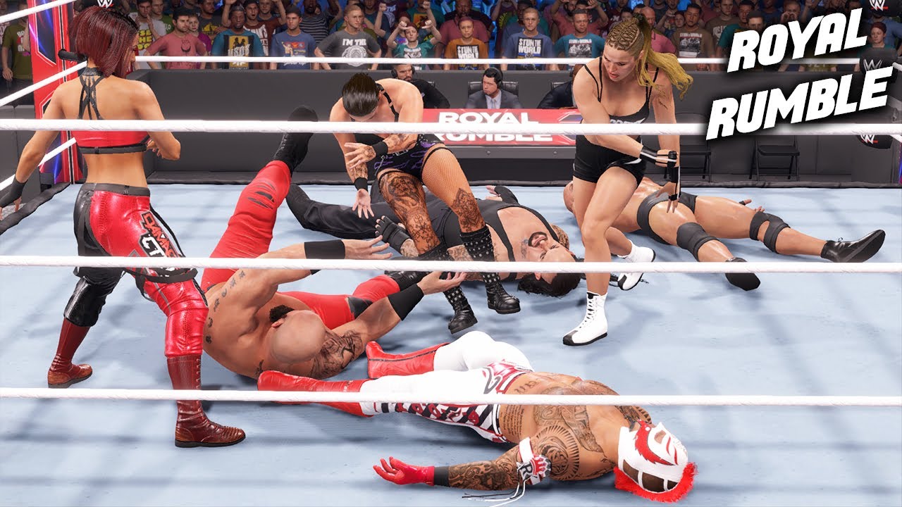 30 Men vs Women Royal Rumble Match - WWE 2K23