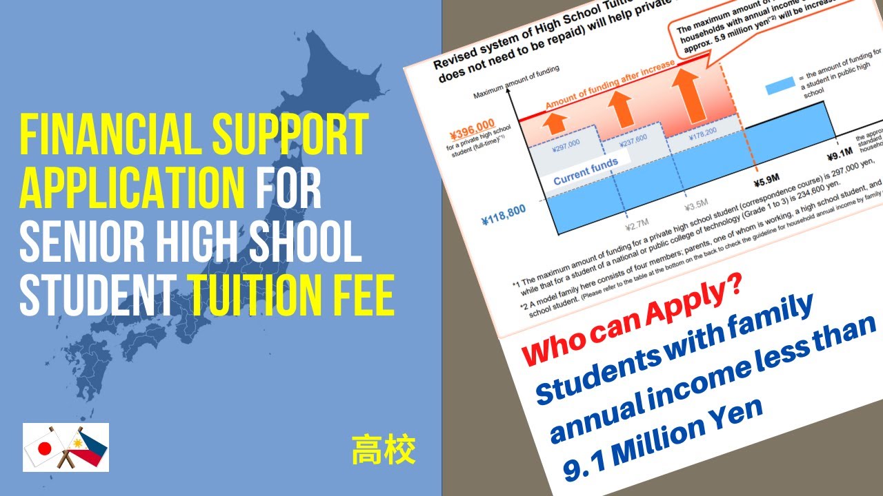 Financial assistance for Senior High school student in Japan (Tuition Fee)