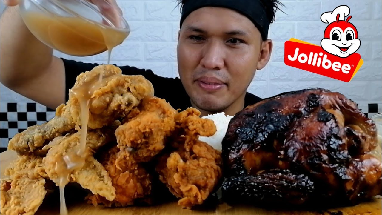 JOLLY CHICKEN JOY + LECHON MANOK | MUKBANG ASMR