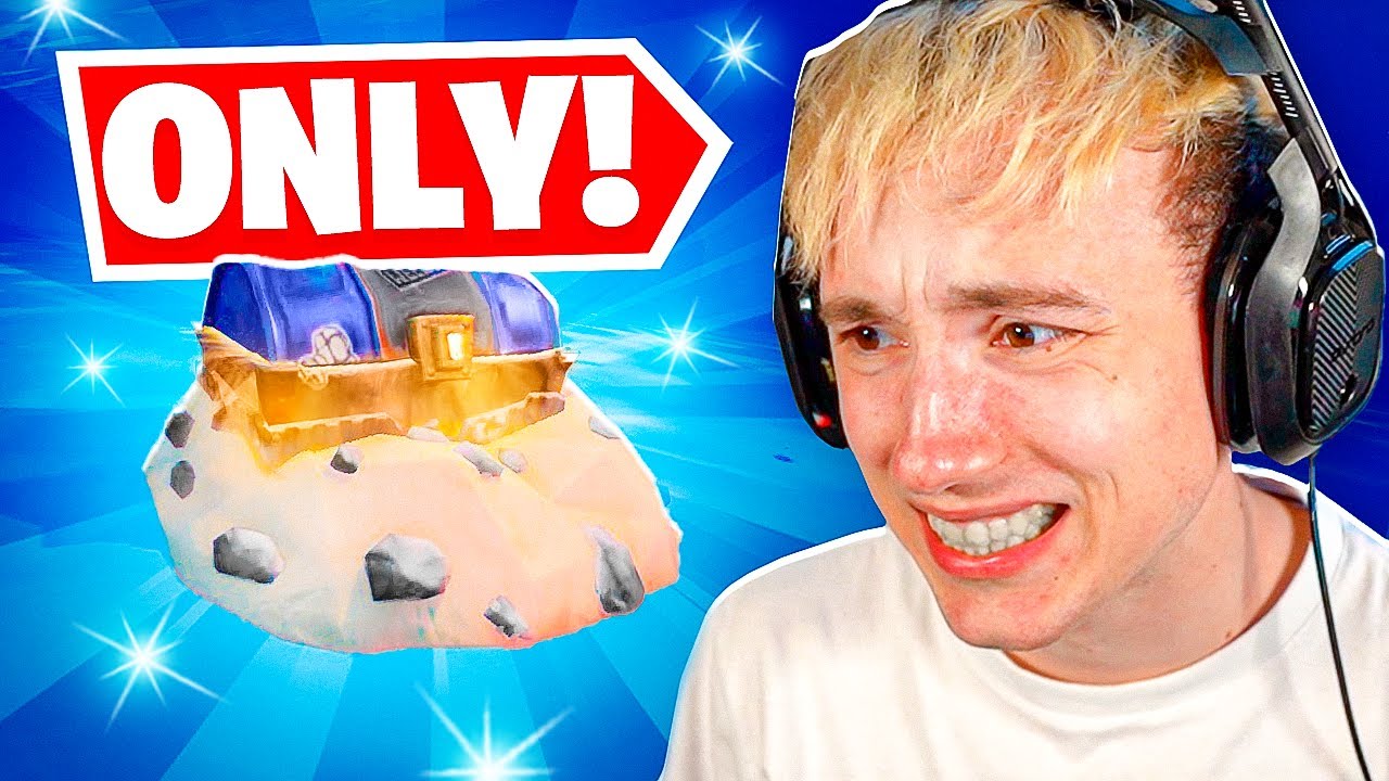 Fortnite, maar ALLEEN BUNKER CHEST loot challenge!