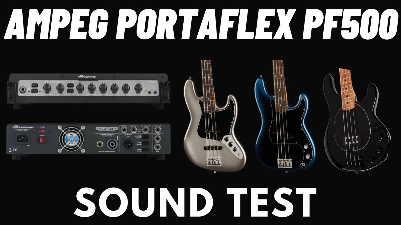 Ampeg Portaflex PF500 Sound Test with Precision, Jazz e Stingray Bass