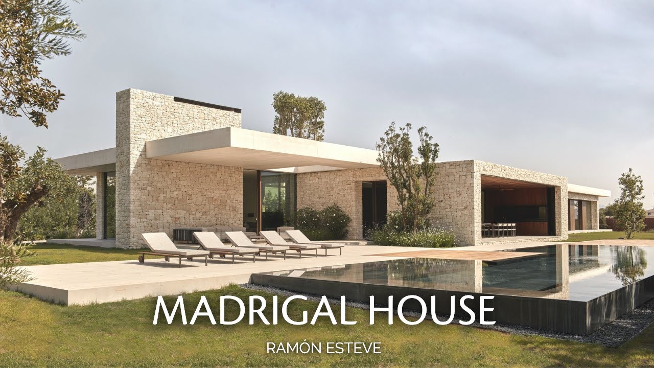 Elegant Play of Boxes in this Stone House in Spain 4K