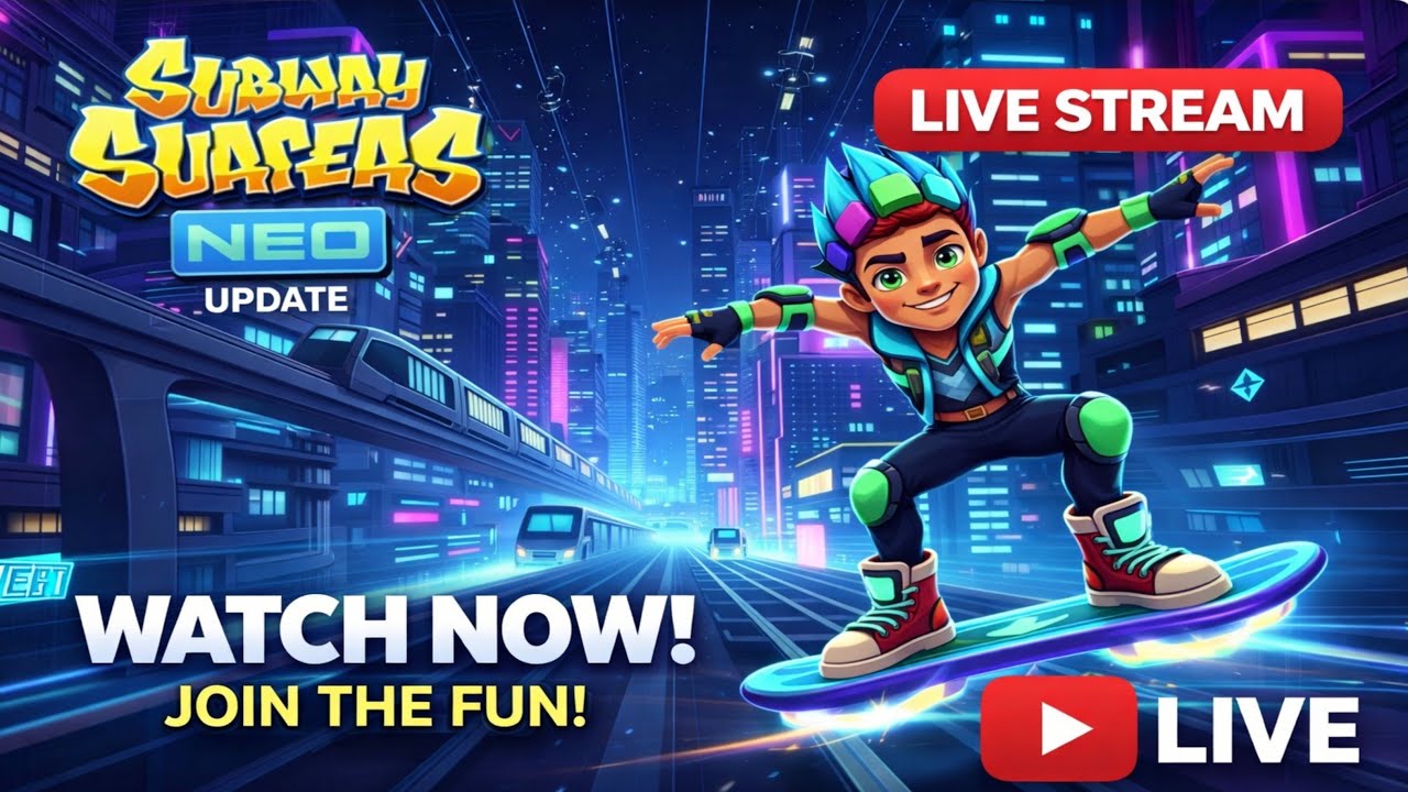 Subway surfers live#shortsfeed#viral#viralshortlive#gaming#shorts#subwaysurfers