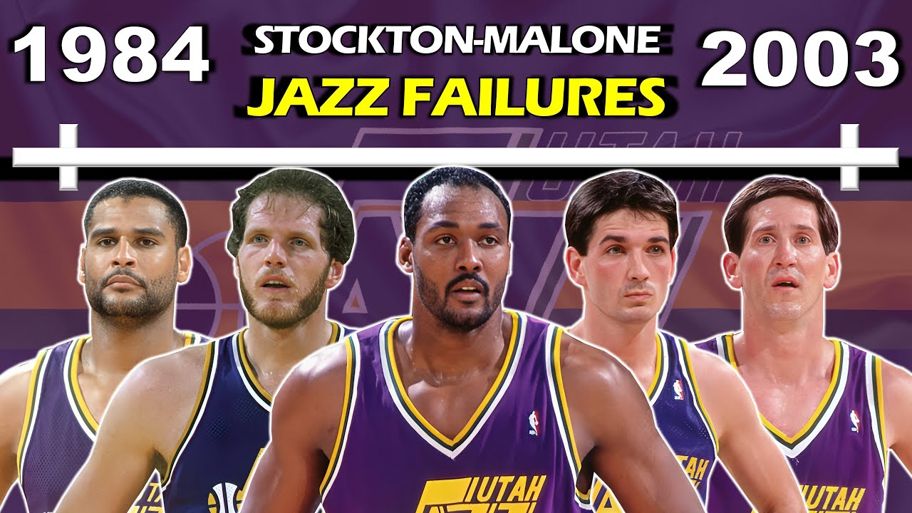 Timeline of How STOCKTON, MALONE and UTAH JAZZ FAILED to Win an NBA Title | Playoff Failures