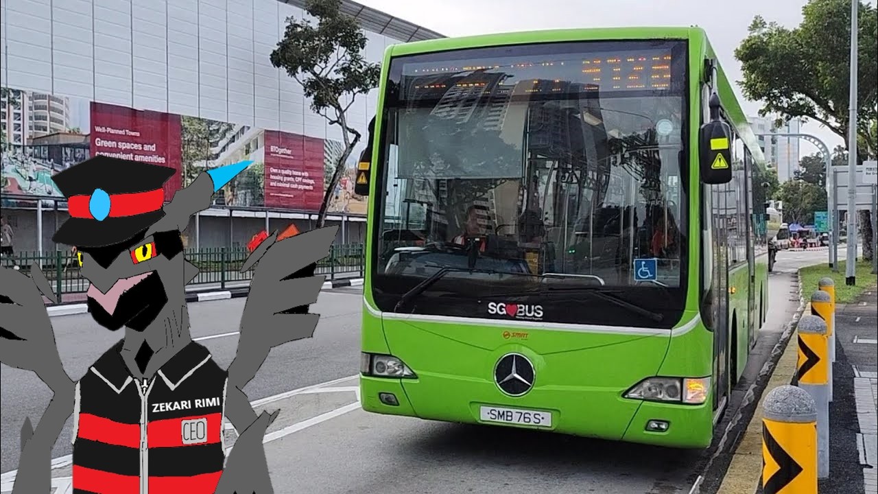 [前面展望] SMB76S 912B - Mercedes Benz OC500LE 2009年式, Woodlands Centre Road → 兀蘭2丁目