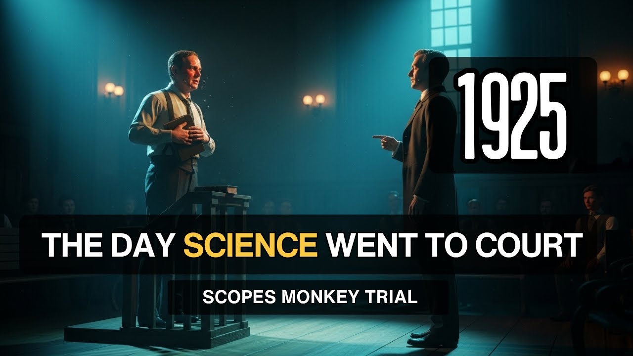 1925 The Day Science Went to Court | Scopes Monkey Trial | Boring History For Sleep
