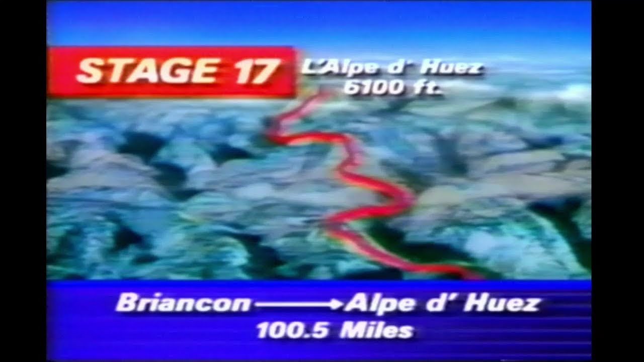 1989 Tour de France Stage 17 - Fignon Retakes Yellow on Alpe d'Huez